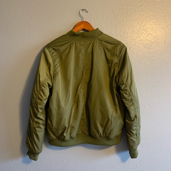 Old navy army green bomber jacket - Picture 4 of 6